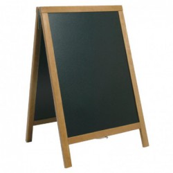 Panneau de trottoir Duplo Securit teck 850 x 550mm CE414 Securit