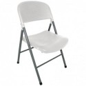 Chaises pliantes Bolero blanches et grises (Lot de 2) CE692 Bolero