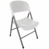 Chaises pliantes Bolero blanches et grises (Lot de 2) CE692 Bolero