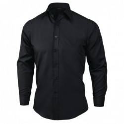 Chemise habillée mixte Uniform Works noire XL A798-XL Chef Works