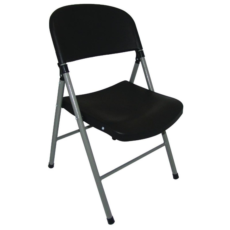 Chaises pliantes Bolero noires et grises (Lot de 2) CE693 Bolero Chaises pliantes Bolero noires et grises (Lot de 2) CE693 Bolero