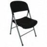 Chaises pliantes Bolero noires et grises (Lot de 2) CE693 Bolero