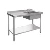 Evier en acier inoxydable   Vogue 1000 x 601 U902