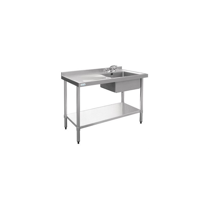 Evier en acier inoxydable Vogue droit 1200 x 600mm U903 Evier en acier inoxydable Vogue droit 1200 x 600mm U903