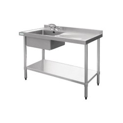 Evier en acier inoxydable Vogue gauche 1200 x 600mm U904