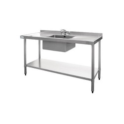 Evier en acier inoxydable Vogue double 1500mm U907