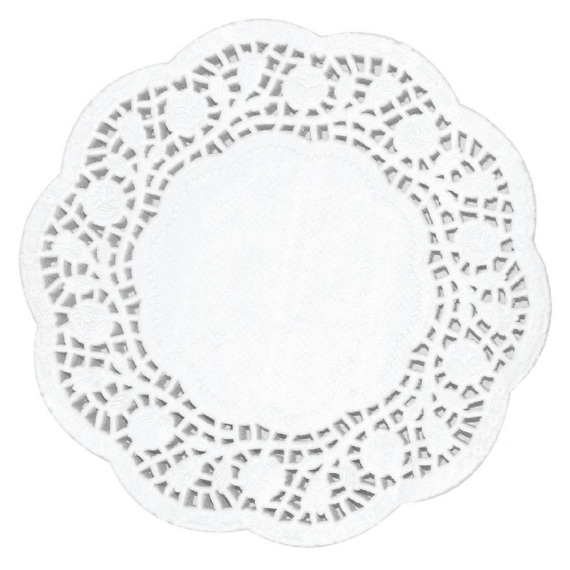 Napperons ronds en papier Olympia 165mm (lot de 250) CE991 Olympia Napperons ronds en papier Olympia 165mm (lot de 250) CE991 Olympia