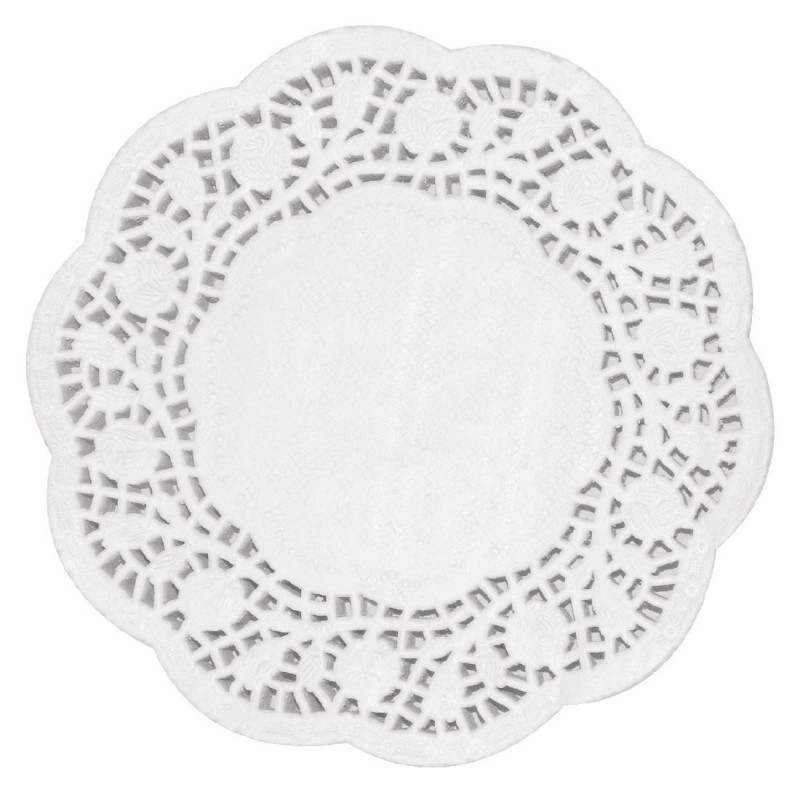 Napperons ronds en papier Olympia 300mm (Lot de 250) CE993 Olympia Napperons ronds en papier Olympia 300mm (Lot de 250) CE993 Olympia