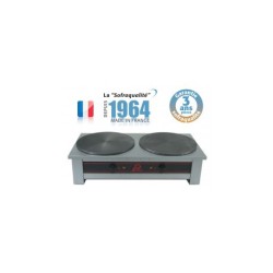 Crêpières inox électriques 2 plaques 40cm 230V