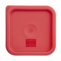 Couvercle carré rouge petit Hygiplas CF040 Hygiplas