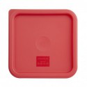 Couvercle carré rouge moyen Hygiplas CF041 Hygiplas