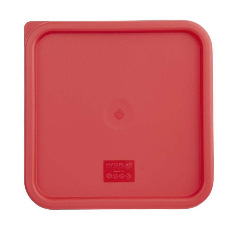 Couvercle carré rouge grand Hygiplas CF042 Hygiplas Couvercle carré rouge grand Hygiplas CF042 Hygiplas