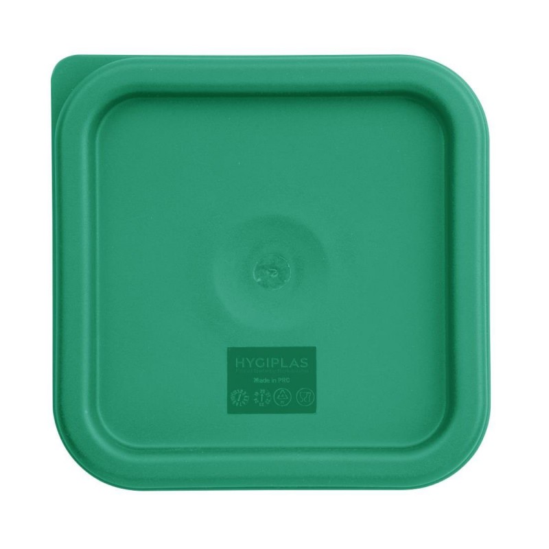 Couvercle carré vert petit Hygiplas CF046 Hygiplas Couvercle carré vert petit Hygiplas CF046 Hygiplas