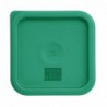 Couvercle carré vert petit Hygiplas CF046 Hygiplas