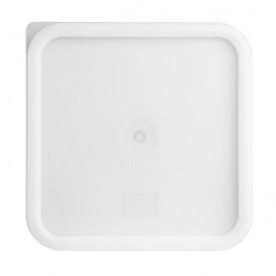 Couvercle carré blanc grand Hygiplas CF051 Hygiplas
