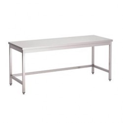 Table inox sans étagère basse Gastro M 1200 x 700 x 850mm GN108