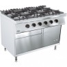 BASE 700 CUISINIERE A GAZ 6 BRULEURS COMBISTEEL 7178.0410