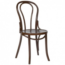 Chaises bistrot en bois courbé Fameg finition noyer CF139 Fameg
