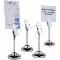 Supports à pince inox pour numéros de table 105mm (Lot de 4) CF308 APS