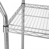 CHARIOT DE DÉBARRASSAGE CHROMÉ VOGUE 2 NIVEAUX CC430
