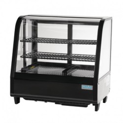 Vitrine réfrigérée de comptoir 100L Polar Série C noire CC611