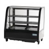 Vitrine réfrigérée de comptoir 100L Polar Série C noire CC611