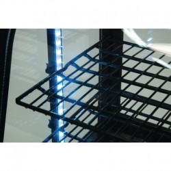 Vitrine réfrigérée de comptoir 100L Polar Série C noire CC611