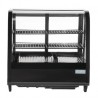 Vitrine réfrigérée de comptoir 100L Polar Série C noire CC611