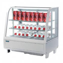 Vitrine réfrigérée de comptoir blanche Polar Série C 100L CC666
