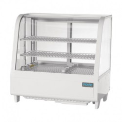 Vitrine réfrigérée de comptoir blanche Polar Série C 100L CC666