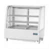 Vitrine réfrigérée de comptoir blanche Polar Série C 100L CC666