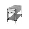 Chariot bain marie à eau 3 x GN 1/1 verticale Casselin CCBM3V