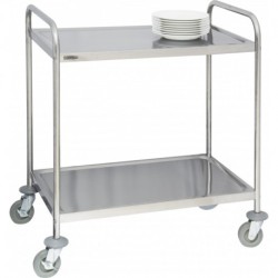 Chariot en inox 2 plateaux CASSELIN CCI2