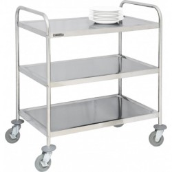 Chariot en inox 3 plateaux CASSELIN CCI3