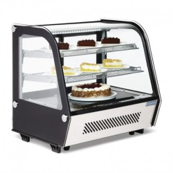 Vitrine réfrigérée de comptoir noire Polar Série G 120L CD229