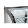 Vitrine réfrigérée de comptoir noire Polar Série G 120L CD229