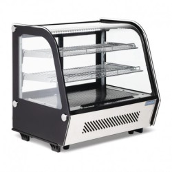 Vitrine réfrigérée de comptoir noire Polar Série G 120L CD229