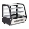 Vitrine réfrigérée de comptoir noire Polar Série G 120L CD229