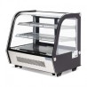 Vitrine réfrigérée de comptoir noire Polar Série G 120L CD229
