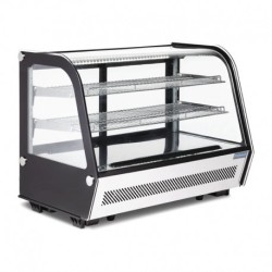 Vitrine réfrigérée de comptoir noire Polar Série G 160L CD230
