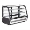 Vitrine réfrigérée de comptoir noire Polar Série G 160L CD230
