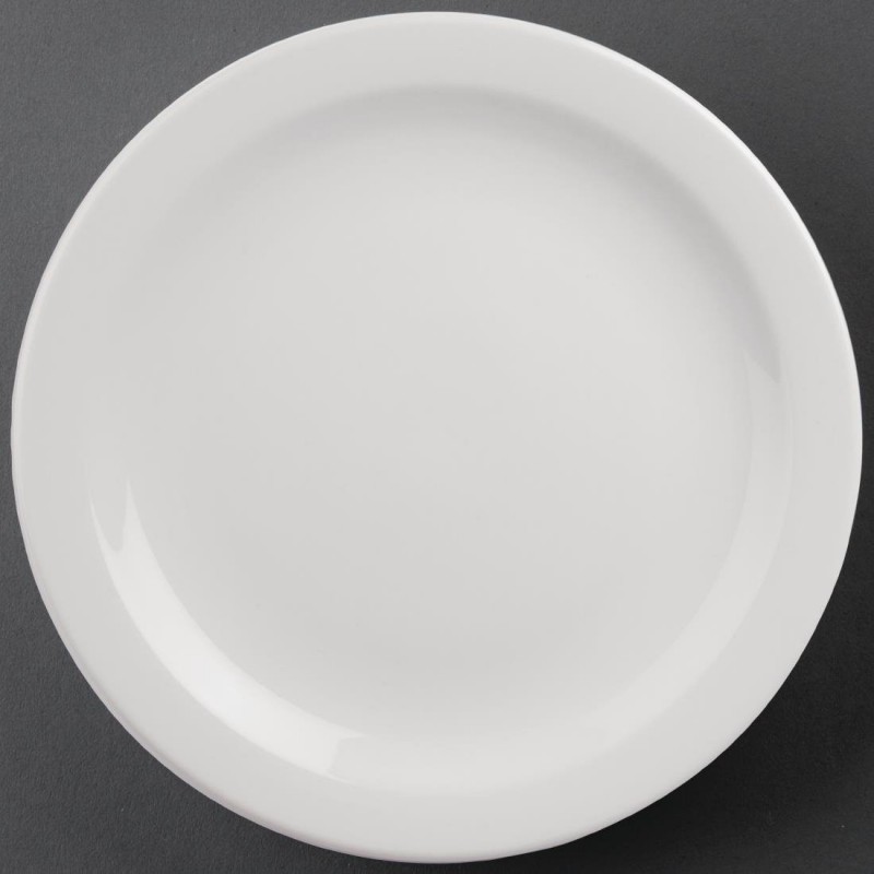 Assiettes à bord étroit Olympia Athena 284mm (Lot de 6) CF365 Olympia Assiettes à bord étroit Olympia Athena 284mm (Lot de 6) CF365 Olympia