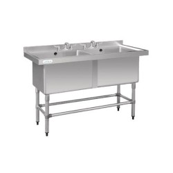 Double évier profond Vogue 1410 x 600mm CF406 Vogue