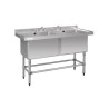 Double évier profond Vogue 1410 x 600mm CF406 Vogue