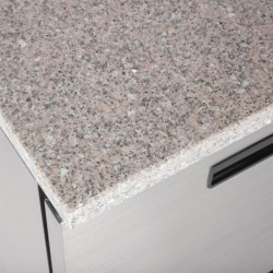 TABLE RÉFRIGÉRÉE POSITIVE PLAN DE TRAVAIL EN MARBRE POLAR SÉRIE G 2 PORTES 240L CL108