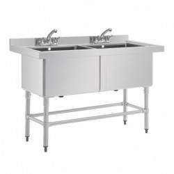 Double évier profond Vogue 1410 x 600mm CF406 Vogue