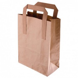 Sacs en papier Compostable marron 305 x 254mm (lot de 250) CF592 Fiesta