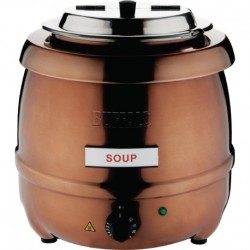 Marmite à soupe 10L Buffalo finition cuivre CP851
