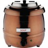 Marmite à soupe 10L Buffalo finition cuivre CP851