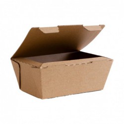 Boîtes alimentaires micro-cannelées compostables Vegware 110x150mm (lot de 300) CF885 Vegware